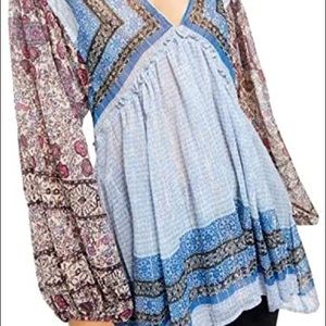 Free People Aliyah Printed Robe (SIZE SMALL)